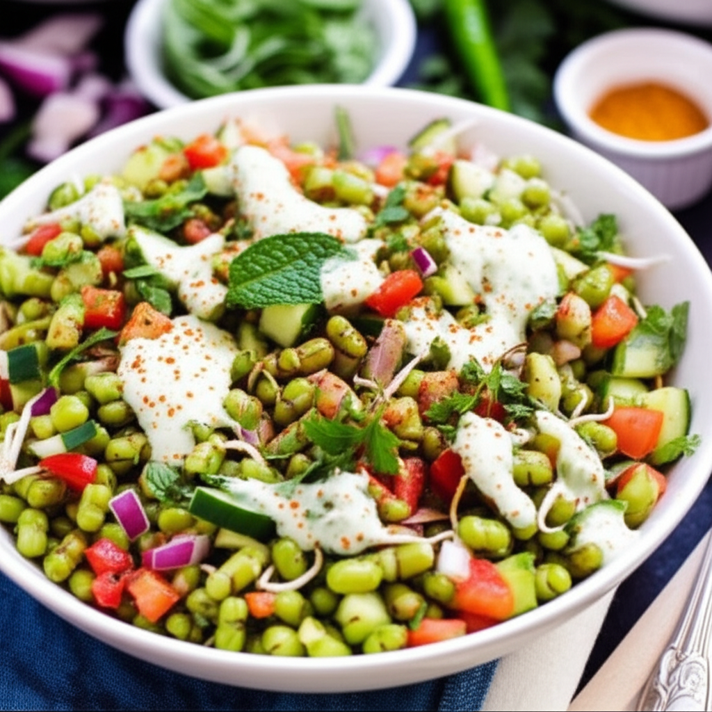 Sprouted Moong Chaat
